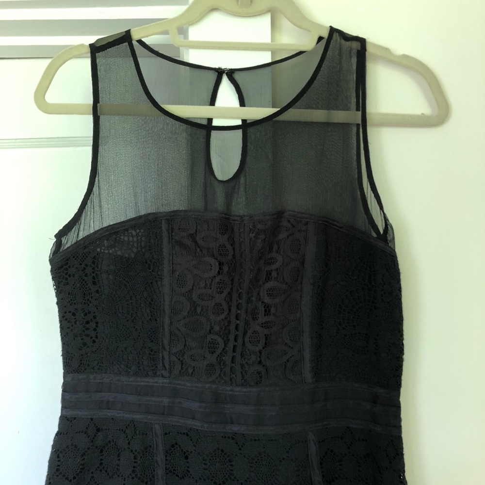 Cynthia Steffe black lace cocktail dress - Picture 3 of 8